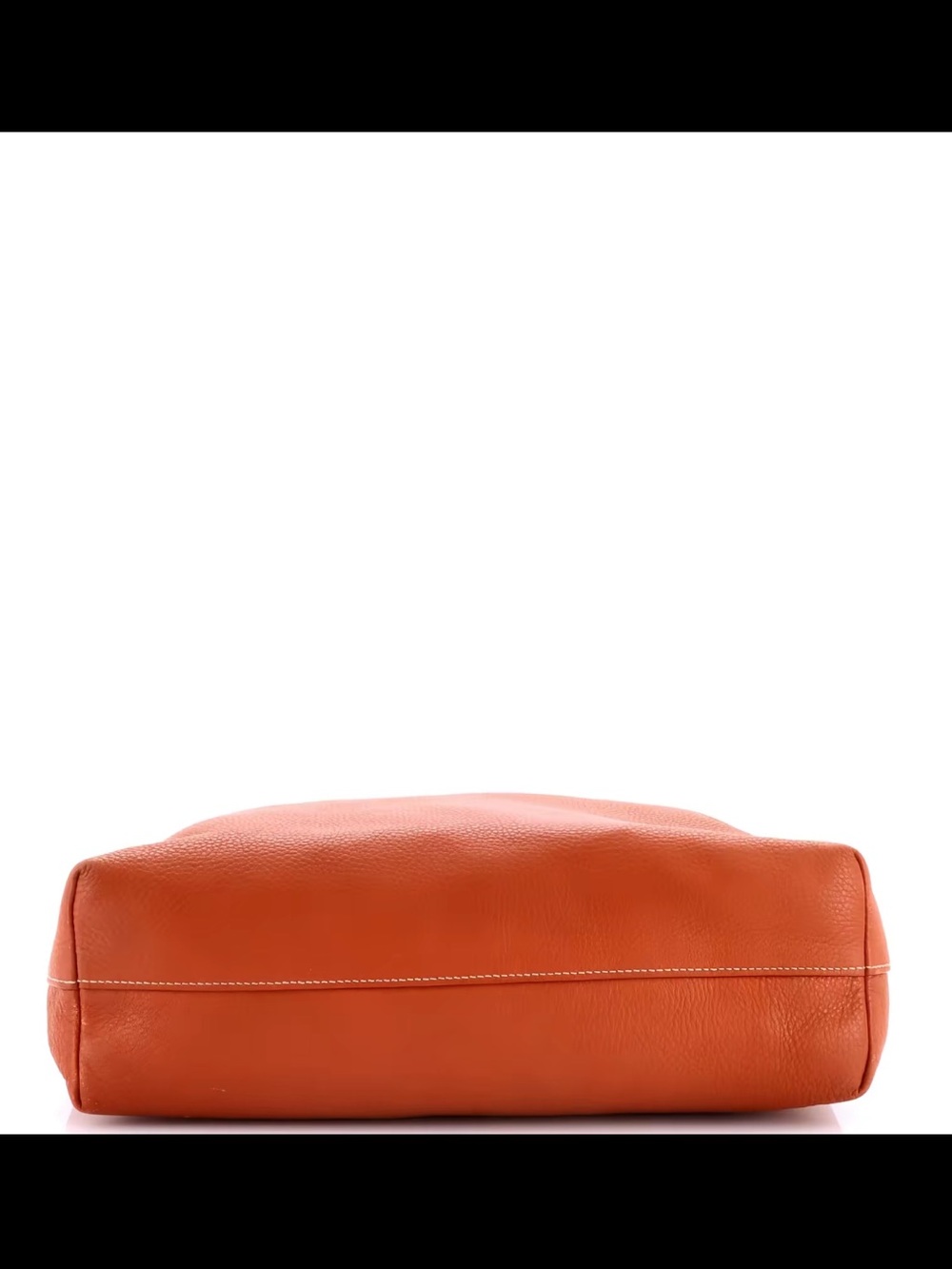 Prada Burnt Orange Pebbled Leather Tote with Gold Hardware vitello Daino large - Picture 4 of 8